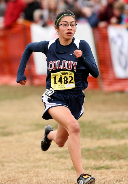 2009 CIF XC Girls D2-101.JPG - 2009 California CIF Cross Country Championships, Woodward Park, Fresno, California